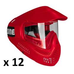 12 pcs: Maska Field Goggle One Single (Red)