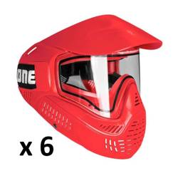 6 sztuk: Maska Field Goggle One Thermal (Red)